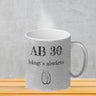 Ab 30 hängt´s abwärts Kaffeebecher