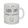 Ab 30 hängt´s abwärts Kaffeebecher