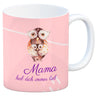 Mama hab dich immer lieb Kaffeebecher mit niedlichem Nilpferd in rosa