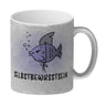 Selbstbewusstsein - Kaffeebecher mit dem gewitzten Fisch mit Haifischflosse