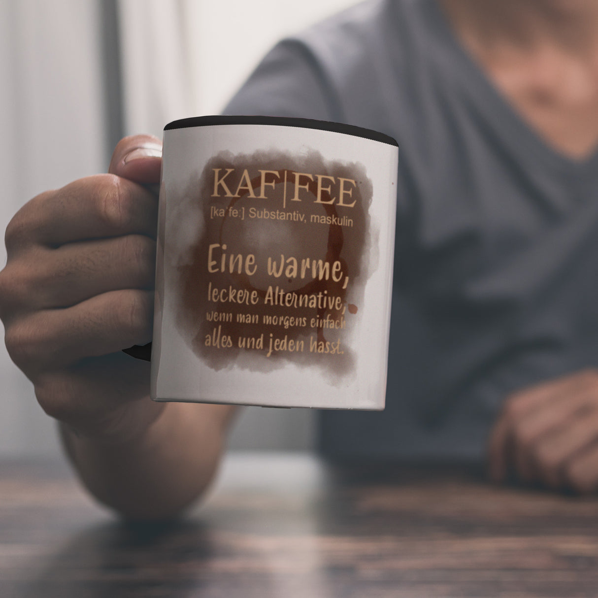 Kaffee - Kaffeebecher mit Wortdefinition