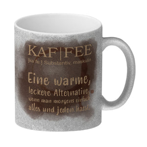 Kaffee - Kaffeebecher mit Wortdefinition