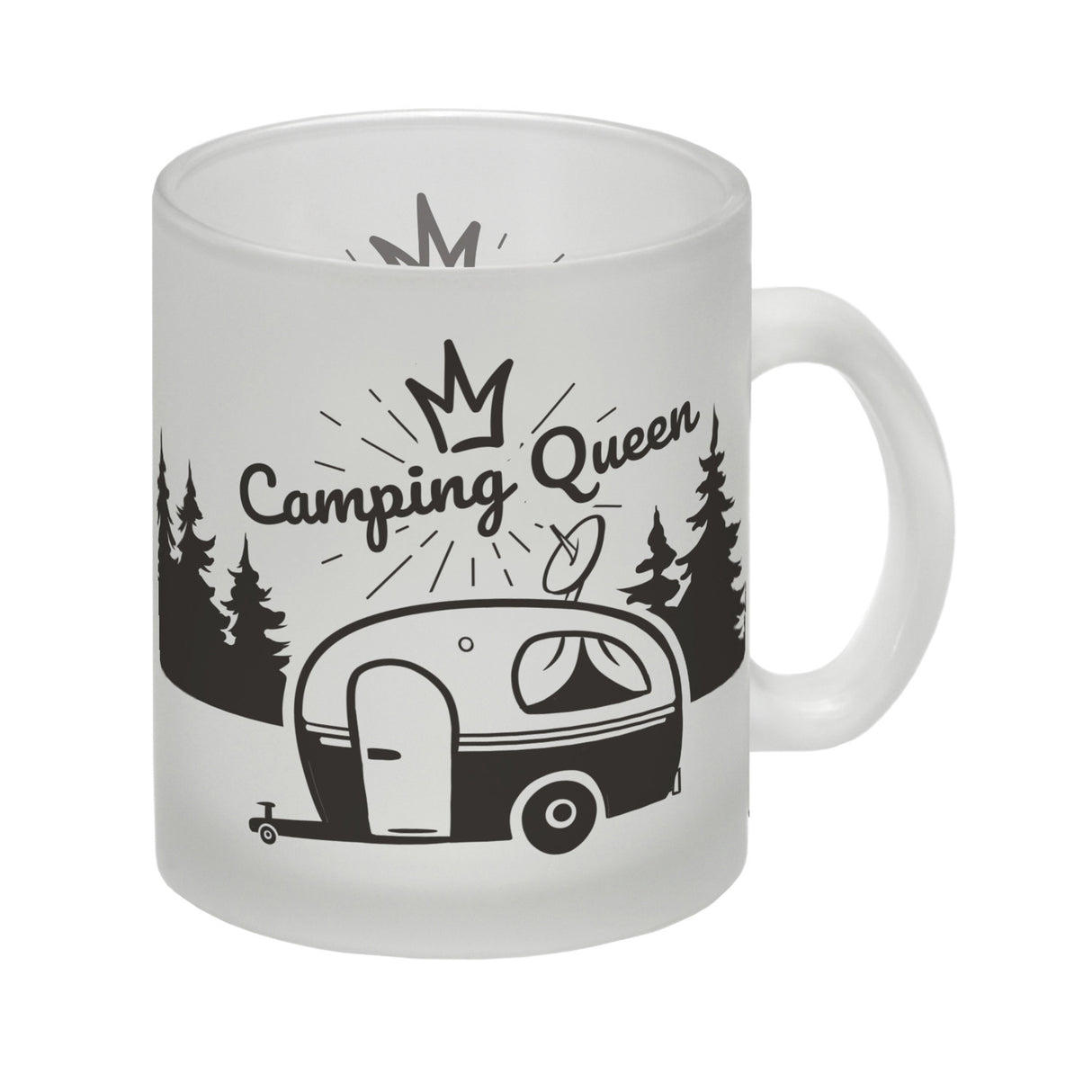 Camping Queen Kaffeebecher mit wunderschönen Reisemotiven