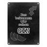 Metallschild in 15x20 cm mit Spruch Gib deinem Leben einen GIN