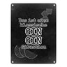 Metallschild in 15x20 cm mit Spruch Gib deinem Leben einen GIN