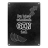 Metallschild in 15x20 cm mit Spruch Gib deinem Leben einen GIN