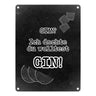 Metallschild in 15x20 cm mit Spruch Gib deinem Leben einen GIN