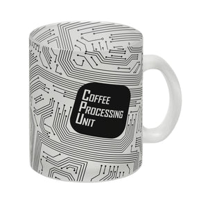 Kaffeebecher CPU Motiv - Coffee Processing Unit mit Motherboard Motiv