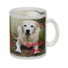 Kaffeetasse mit Fotomotiv Labrador Lover - Labrador im Mohnfeld