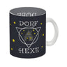 Dorfhexe Kaffeebecher mit Hexenhaus Motiven