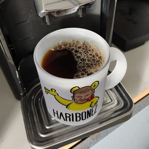 Rapper-Wortspiel Kaffeebecher Haribonez Tasse für einen Rap-Fan