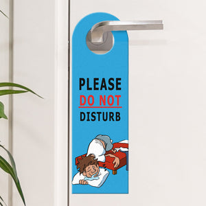 Türhänger mit Comic-Motiv - Bitte nicht stören oder Bitte Zimmer aufräumen