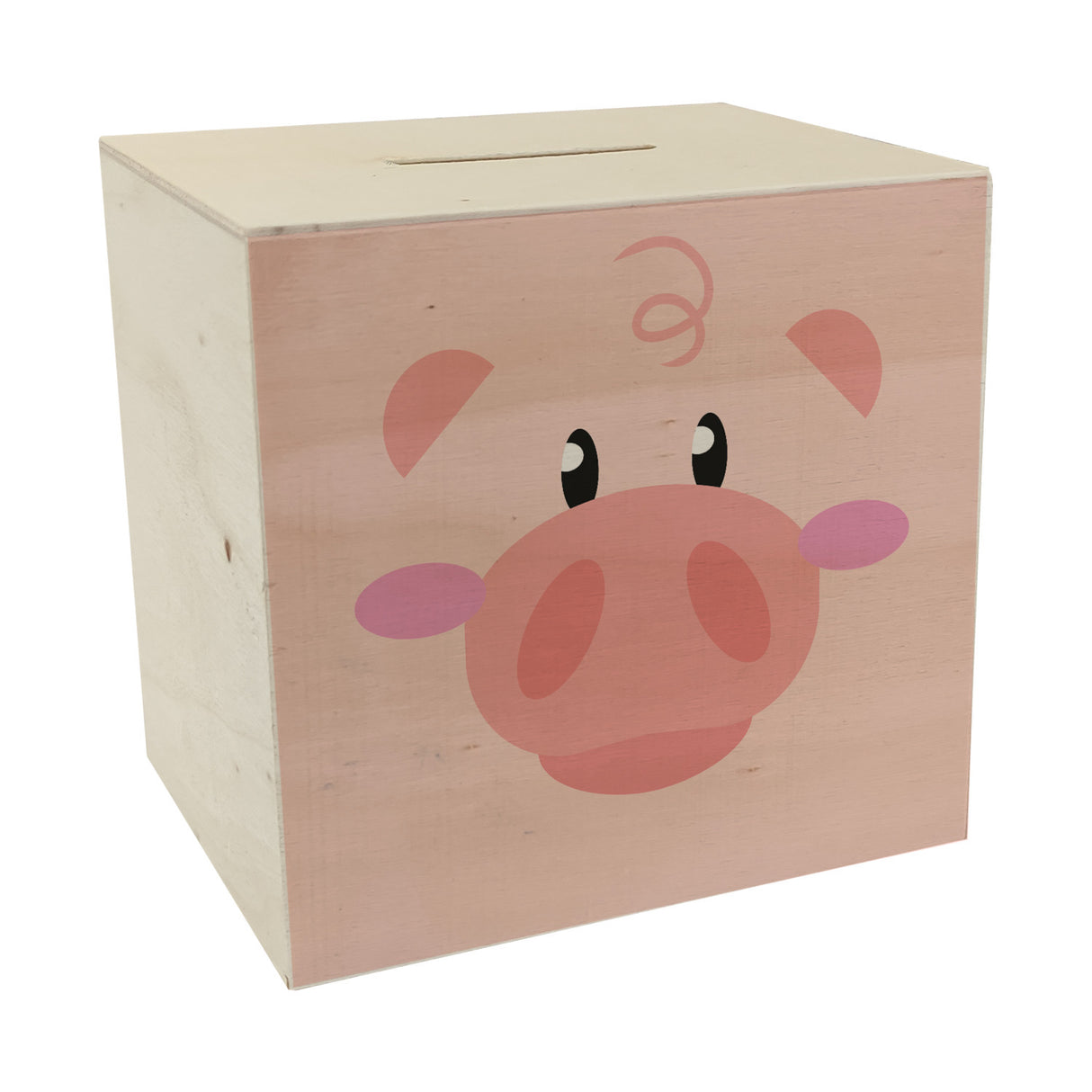 Spardose aus Keramik mit niedlichem Schweine-Gesicht - für kleine Kinder