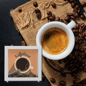 Spardose mit Kaffeetassenmotiv - als Kaffeekasse für Frisöre und Restaurants