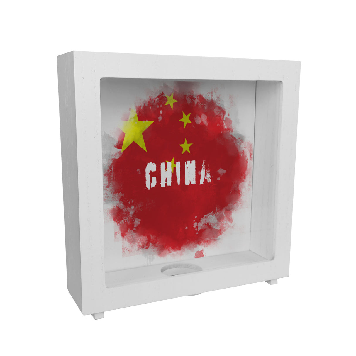 Spardose mit China-Flagge im Used Look - Sparschwein für Urlauber