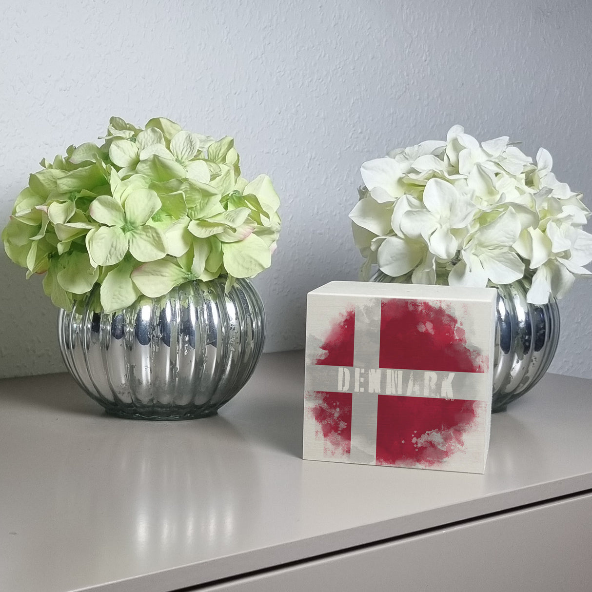 Spardose mit Dänemark-Flagge im Used Look - Sparschwein für Urlauber