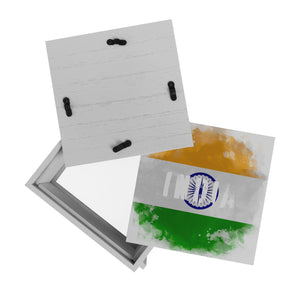 Spardose mit Indien-Flagge im Used Look - Sparschwein für Urlauber