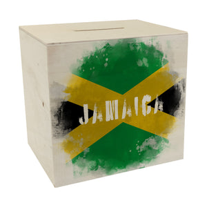 Spardose mit Jamaika-Flagge im Used Look - Sparschwein für Urlauber