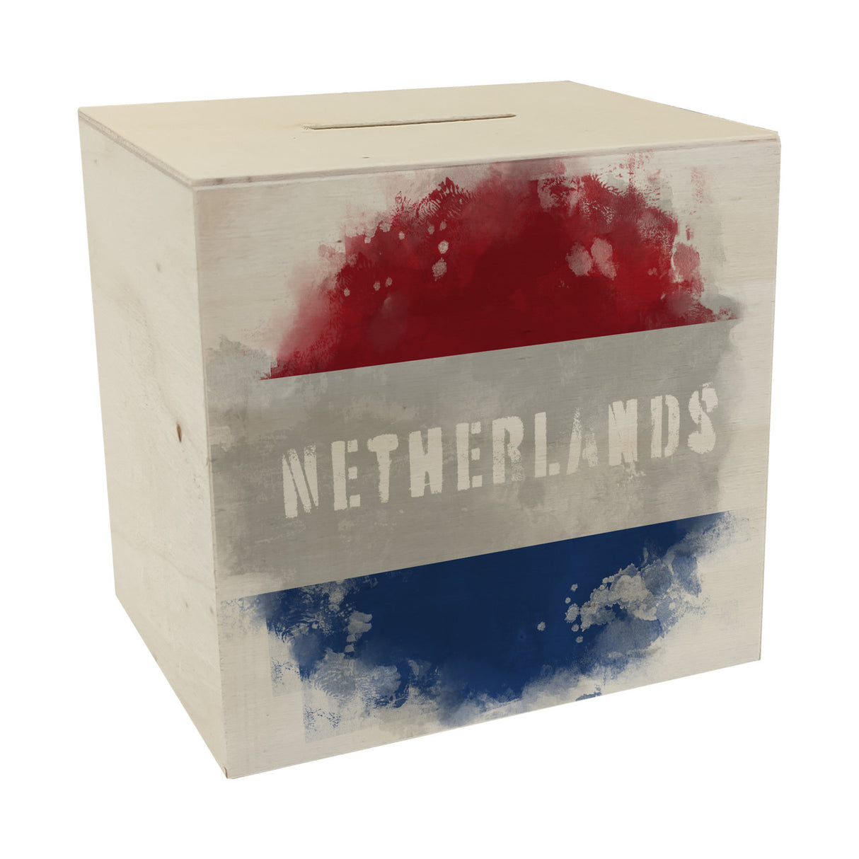 Spardose mit Niederlande-Flagge im Used Look - Sparschwein für Urlauber