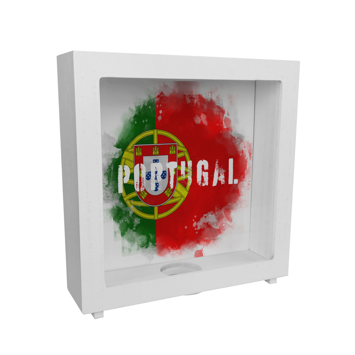 Spardose mit Portugal-Flagge im Used Look - Sparschwein für Urlauber