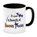 Kaffeebecher mit Halloween Motiv und Spruch - It's just a bunch of Hocus Pocus -