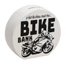 Bike Bank Spardose zum Thema Motorradkauf und Motorrad fahren