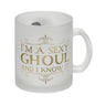 Kaffeetasse mit sexy Zombie und Spruch - I'm a sexy ghoul and I know it