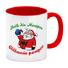 Kaffeebecher mit betrunkenem Weihnachtsmann - Hoch die Humpen, Glühwein pumpen