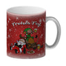 Frohes Fest mit lustigem Weihnachtsmotiv Kaffeebecher