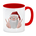 Chill es ist Weihnachten Kaffeetasse mit lustigem Weihnachtsmann