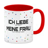 Ich liebe es, wenn meine Frau mich zocken lässt Kaffeebecher mit Pixelherz