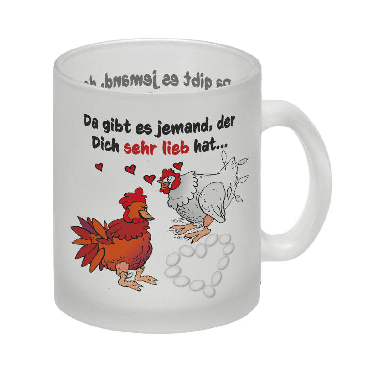 Da gibt es jemand, der dich sehr lieb hat Kaffeebecher mit Hühnern