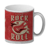 I Love Rock 'n' Roll Kaffeebecher mit Gitarren Motiv