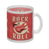 I Love Rock 'n' Roll Kaffeebecher mit Gitarren Motiv