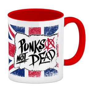Punks not Dead Union Jack Kaffeebecher