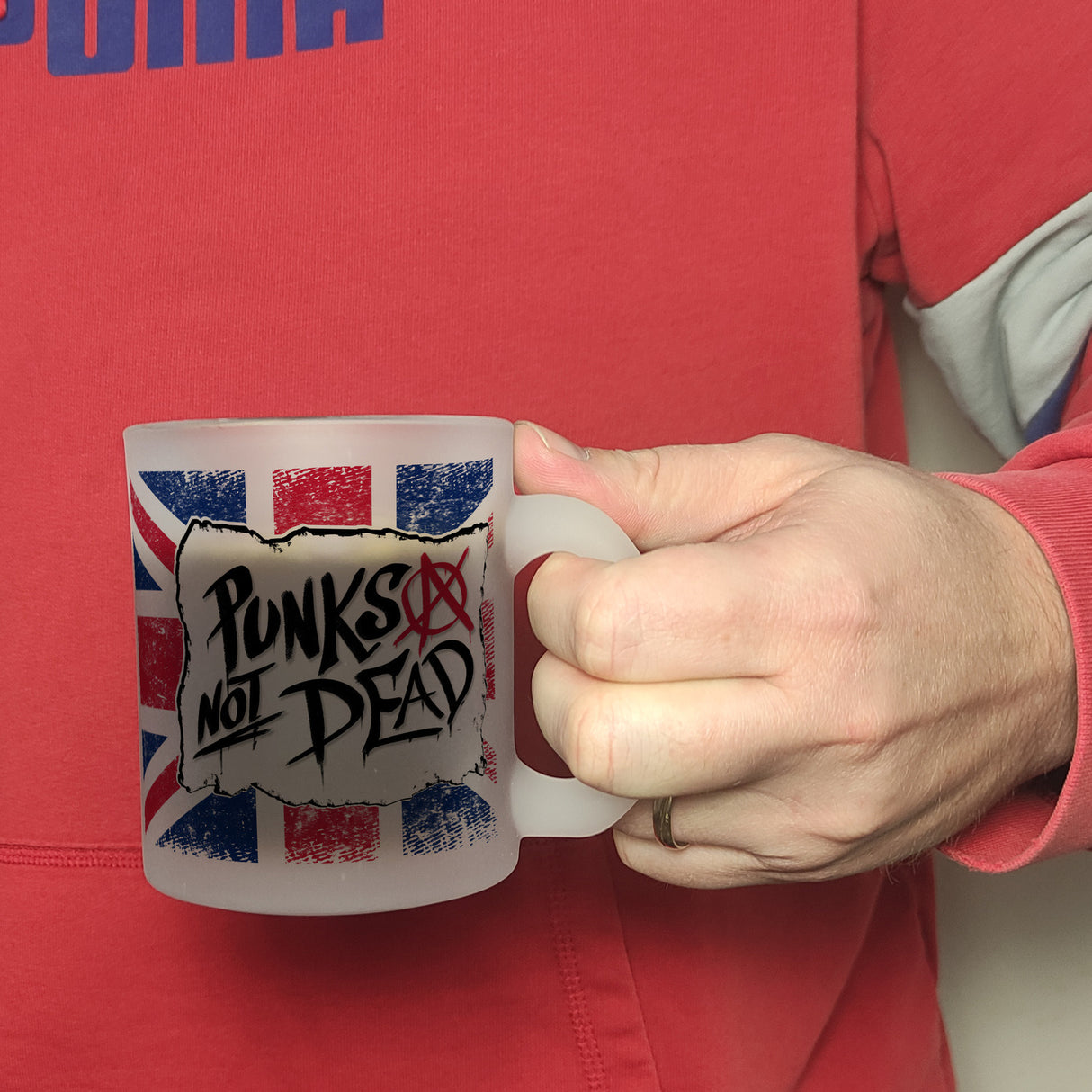 Punks not Dead Union Jack Kaffeebecher