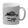 nen Scheiß muss ich Kaffeebecher mit coolem Katzen-Motiv