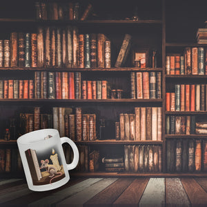 Leseratte und Buch Kaffeebecher mit niedlichem Nager