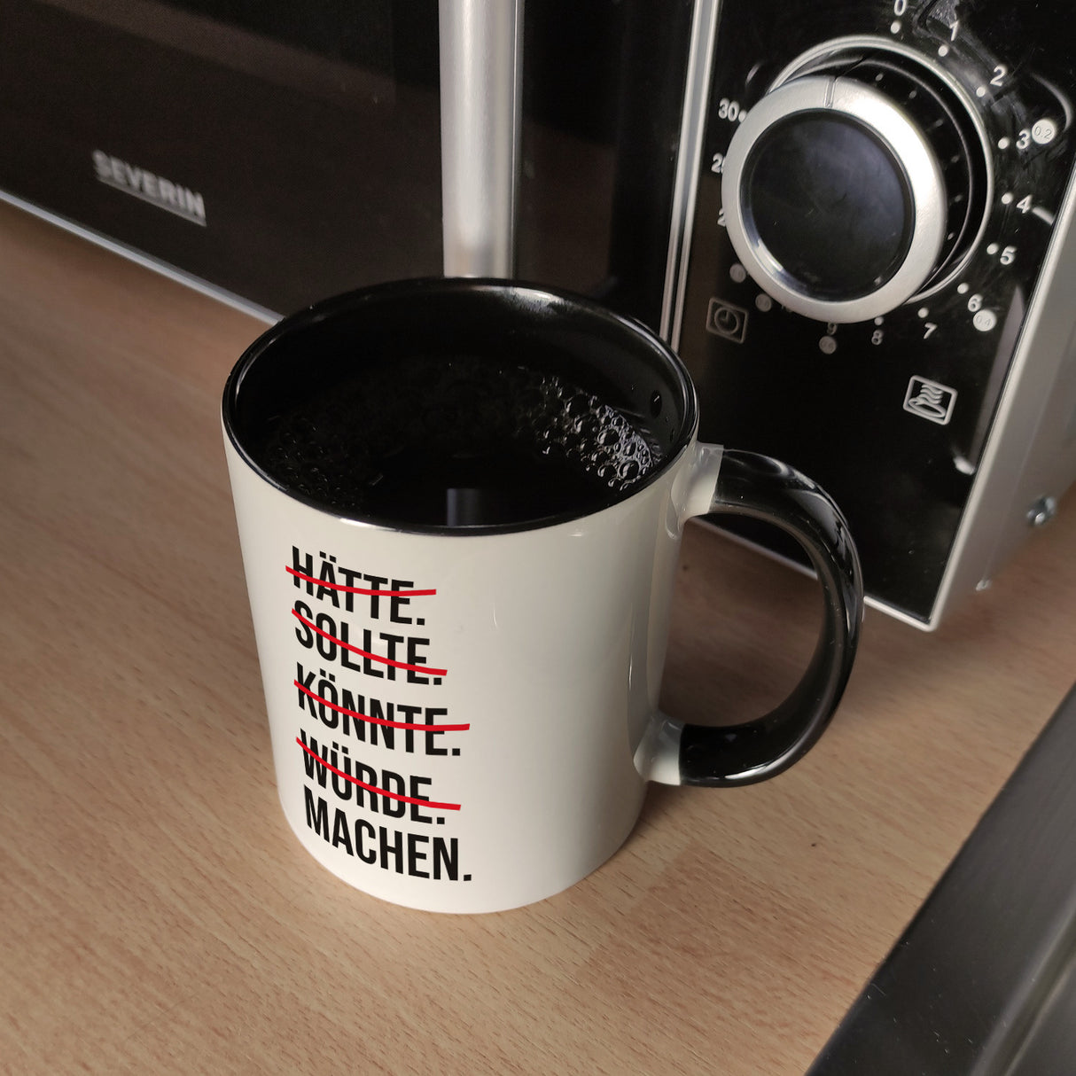Motivation Kaffeebecher mit lustigem Motiv