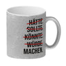 Motivation Kaffeebecher mit lustigem Motiv