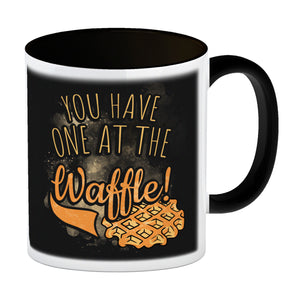You have one at the waffle Kaffeebecher in Denglisch