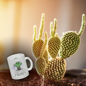 I don't give a Fucktus Kaffeebecher mit genervtem Kaktus