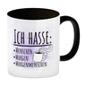 Ich hasse Menschen Morgen Morgenmenschen Kaffeebecher