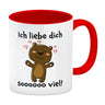 Ich liebe dich soooooo viel Kaffeebecher mit niedlichem Bärchen