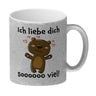 Ich liebe dich soooooo viel Kaffeebecher mit niedlichem Bärchen