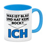 Was ist blau und hat kein Bock? - ICH Kaffeebecher