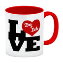 Du und ich Love Kaffeebecher zum Valentinstag
