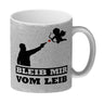 Bleib mir vom Leib Kaffeebecher mit Amor Motiv