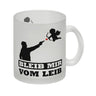 Bleib mir vom Leib Kaffeebecher mit Amor Motiv