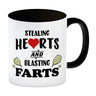 Stealing hearts and blasting farts Kaffeebecher